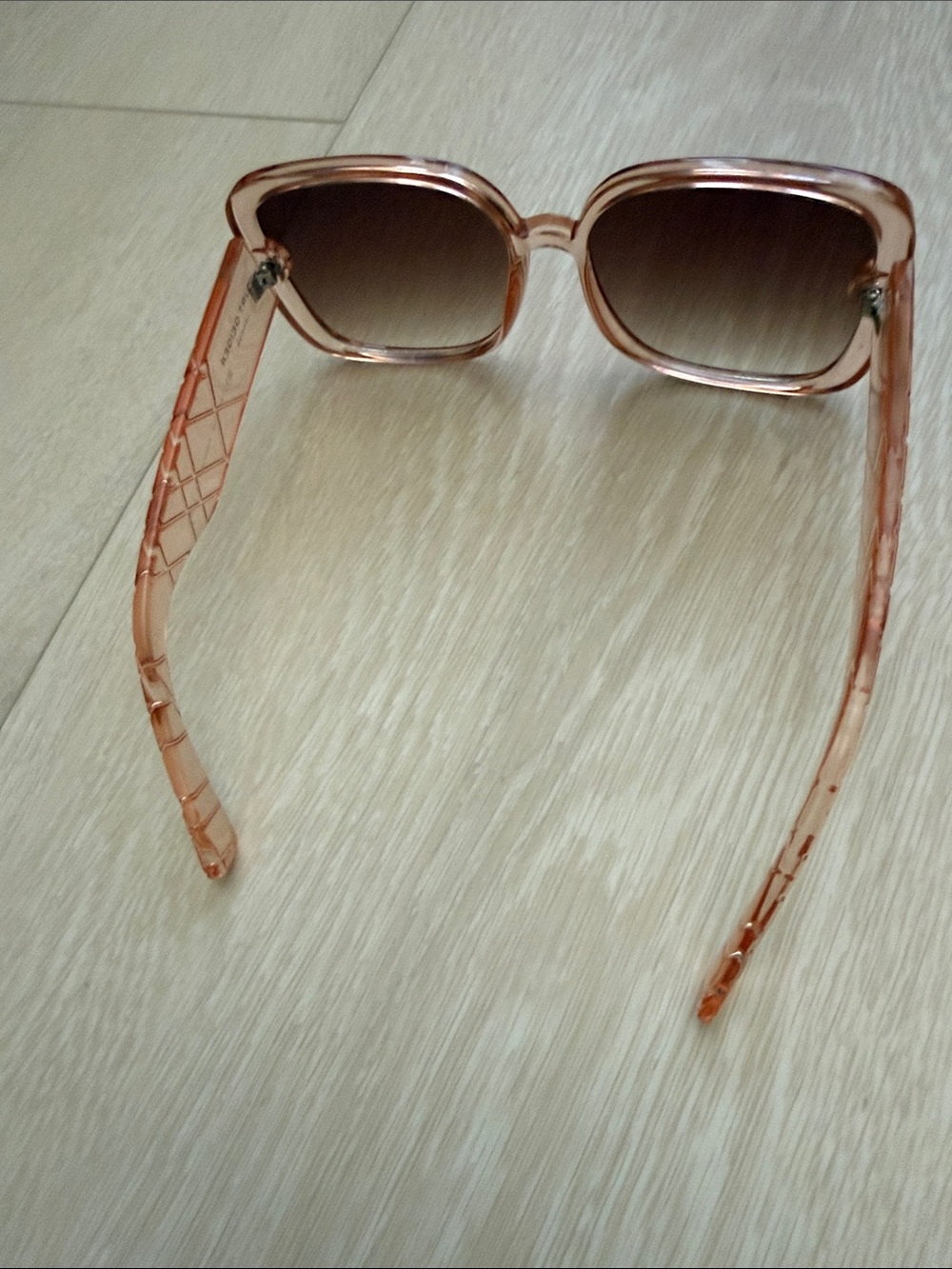 Kurt Geiger Rose Gold Square Gradient Sunglasses - Picture 11 of 11